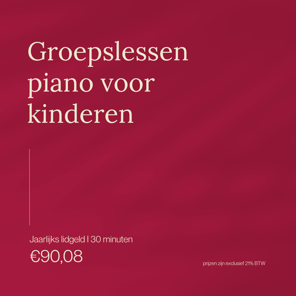 Groepslessen piano voor kinderen